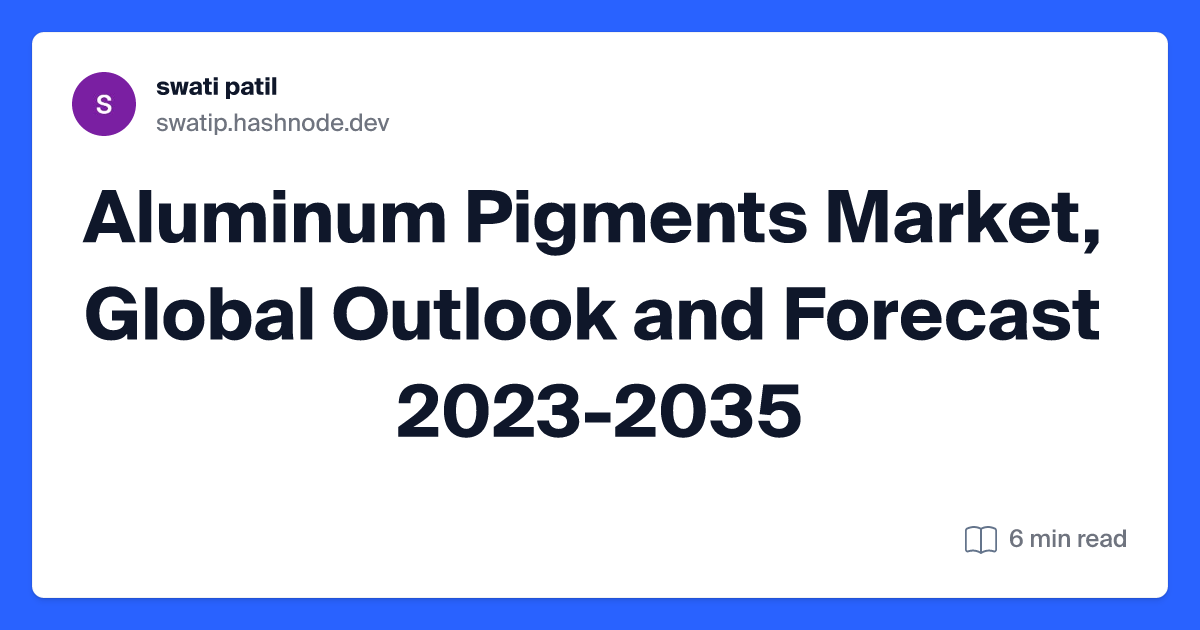 Aluminum Pigments Market, Global Outlook and Forecast 2023-2035
