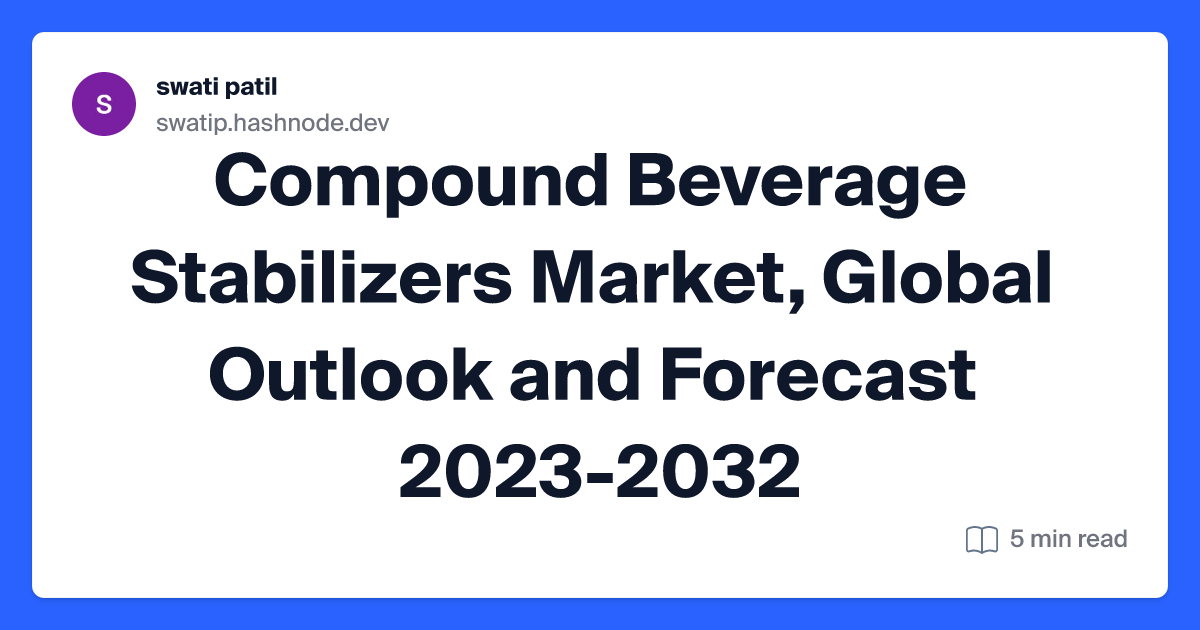 Compound Beverage Stabilizers Market, Global Outlook and Forecast 2023-2032