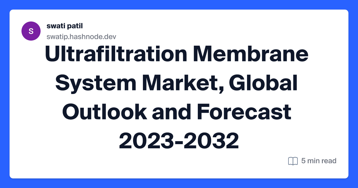 Ultrafiltration Membrane System Market, Global Outlook and Forecast 2023-2032